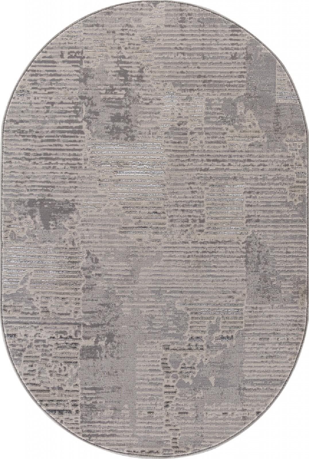 Ковер Ковер MERINOS LIMAN F168 CREAM-GRAY Овал Овал 2x2.9м