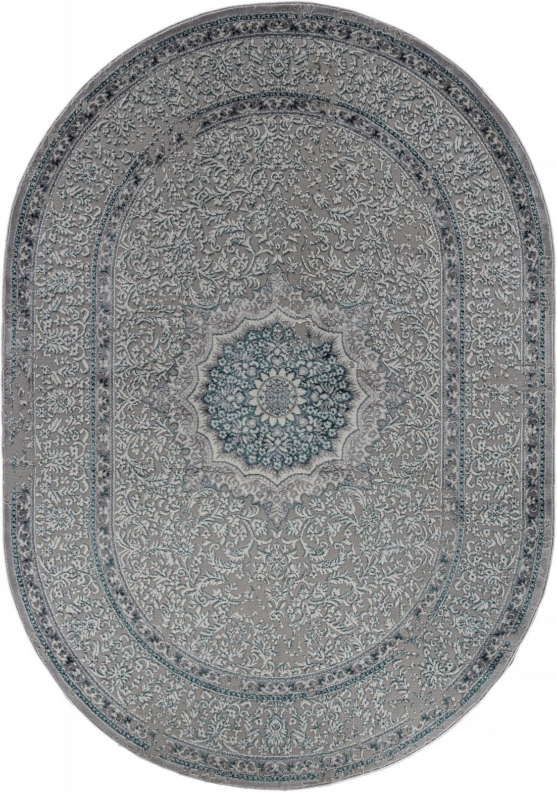 Ковер Ковер MERINOS PALERMO F294 GRAY Овал 2x2.9м