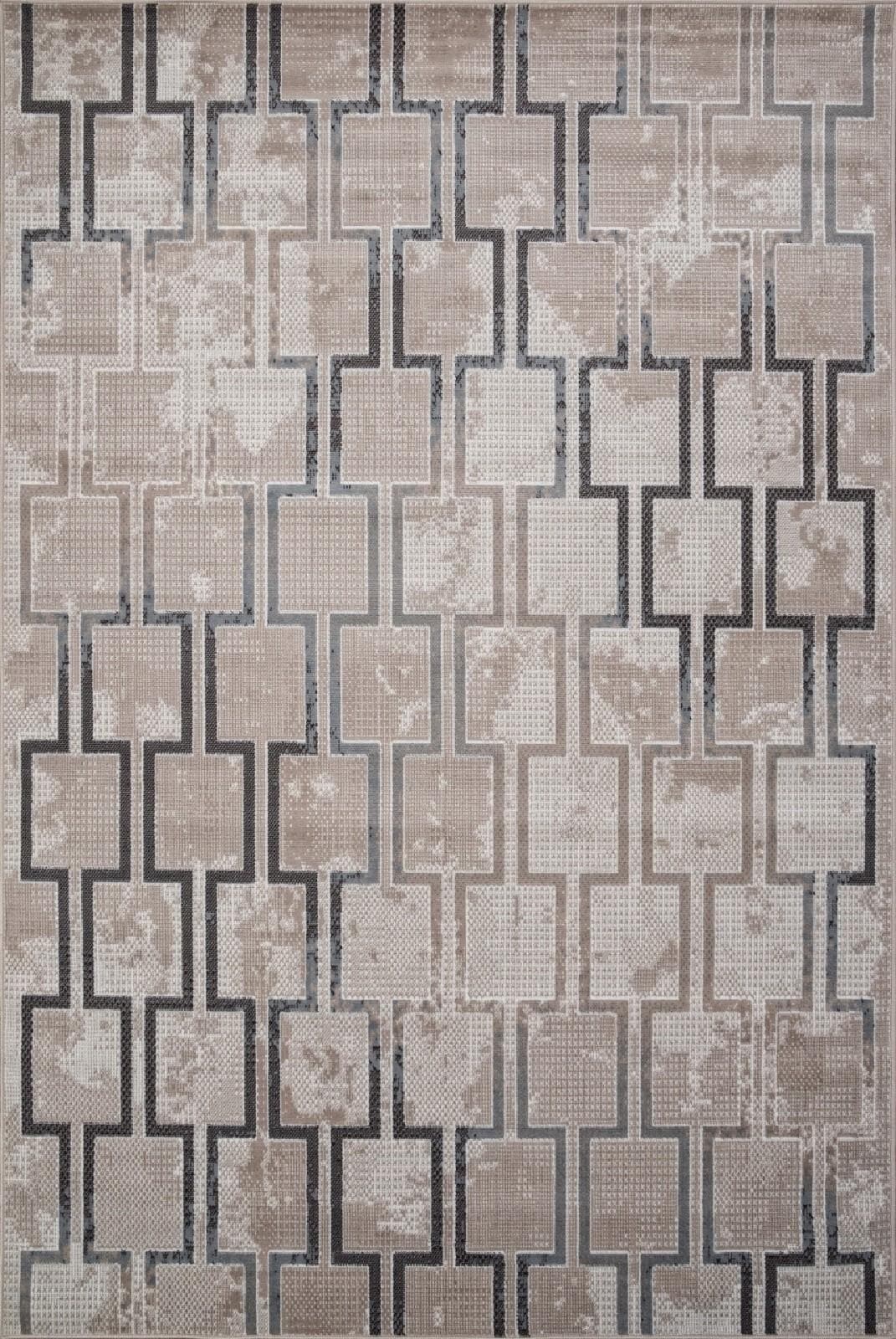 Ковер Ковер Современный MERINOS SIERRA F353 BEIGE-BLUE 0.8x1.5м