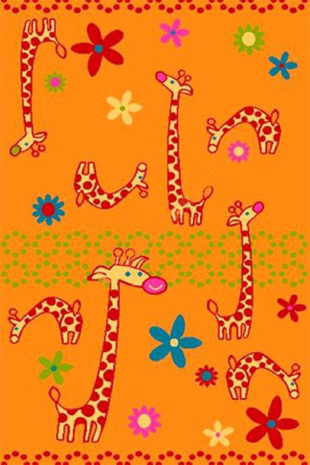 Ковер Agnella Funky Giraffe a apricot 1.33x1.8м