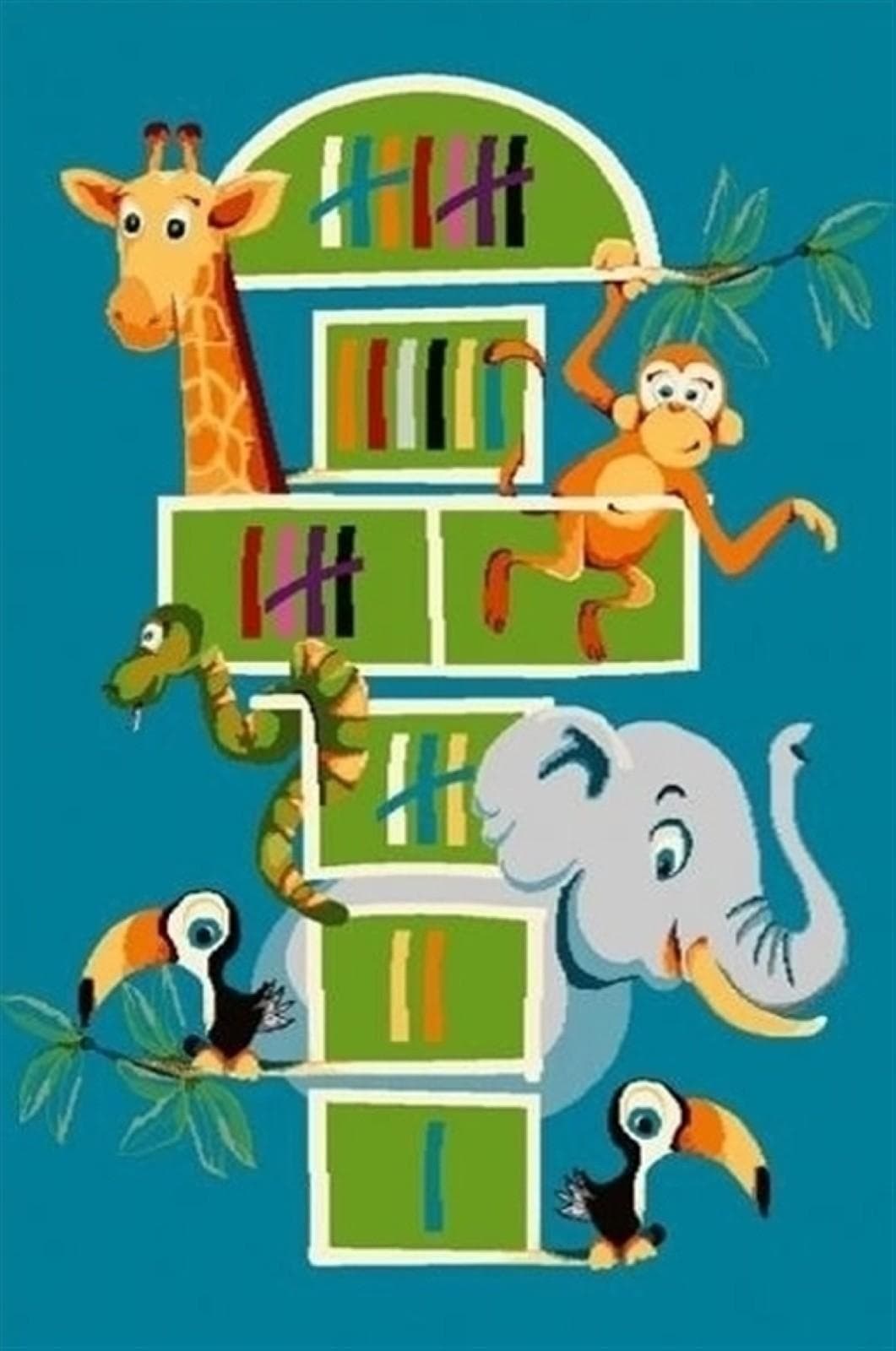 Ковер Agnella Funky Tom turquoise 2x2.8м