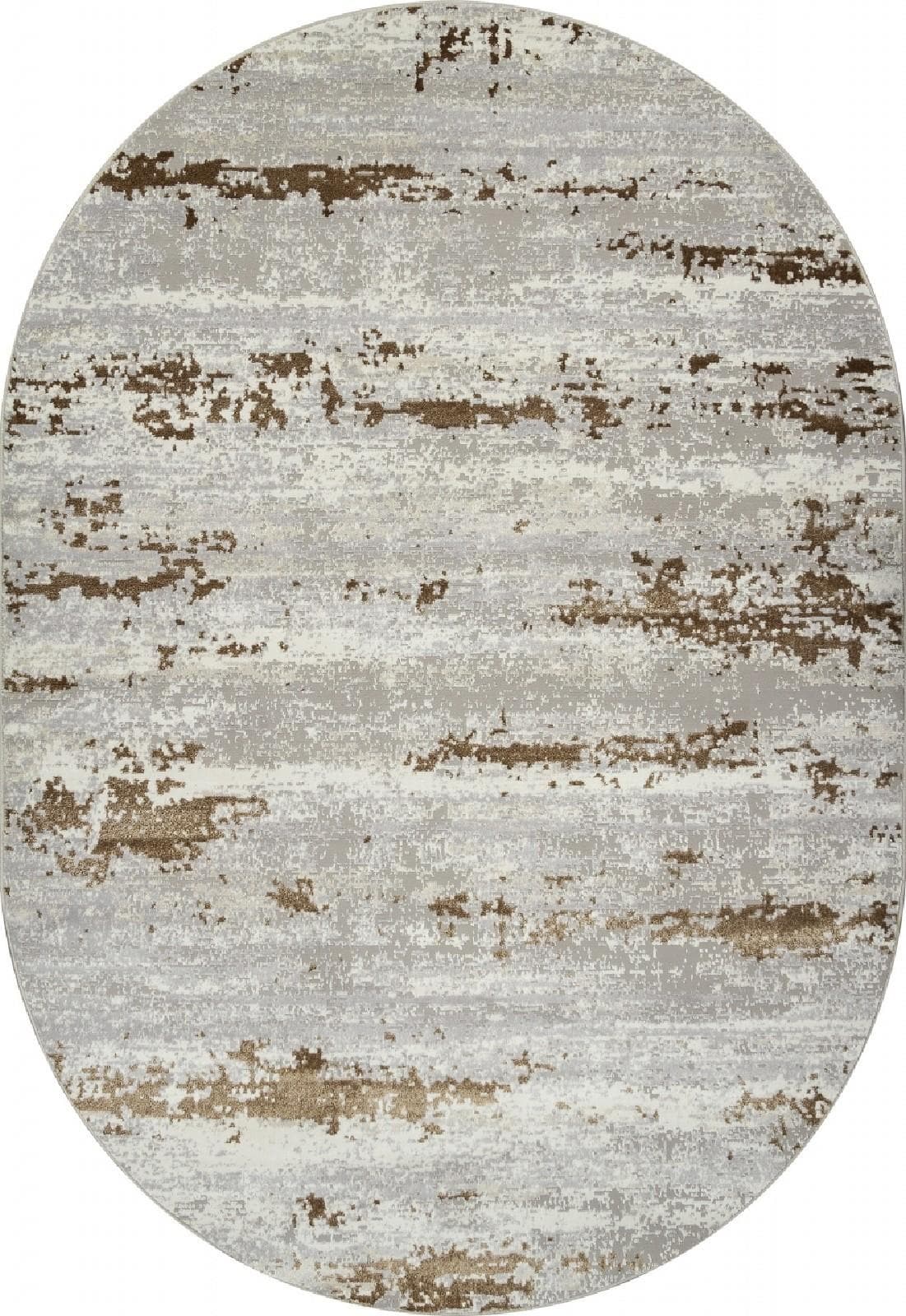 Ковер Ковер Современный MERINOS PALERMO F298 GRAY-GREEN Овал Овал 1x2м