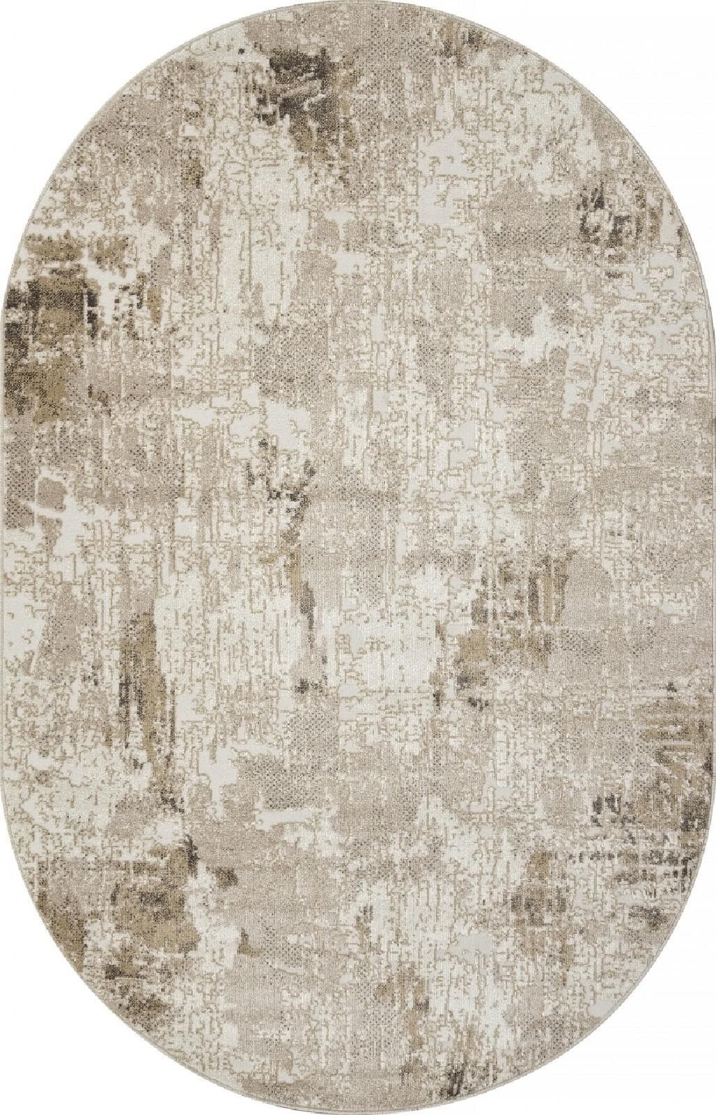 Ковер Ковер MERINOS SIMIRA F218 BEIGE Овал 0.8x1.5м