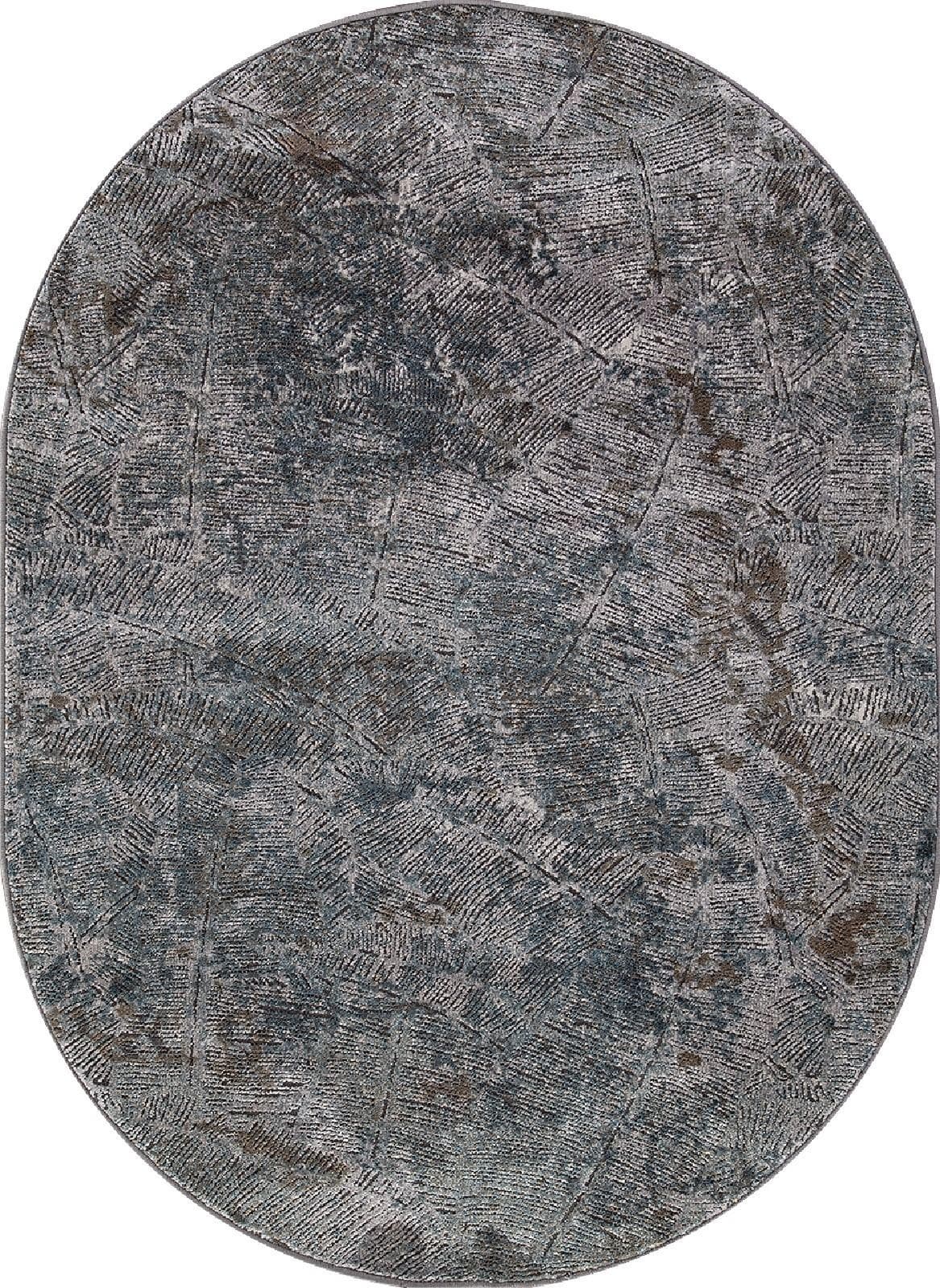 Ковер MERINOS SERENITY D771 GRAY Овал Овал 0.8x1.4м