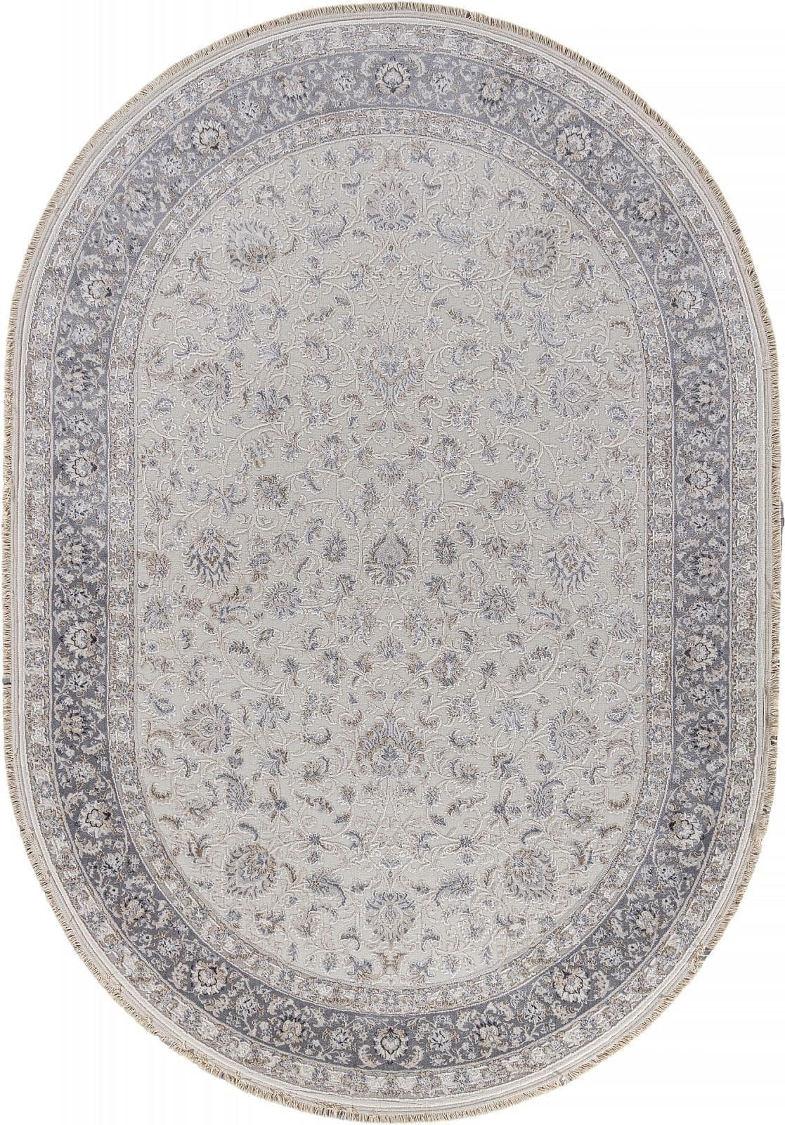Ковер Ковер Классический DURKAR Jasmine 35831Z CREAM / L.GREY Овал Овал 2x2.9м