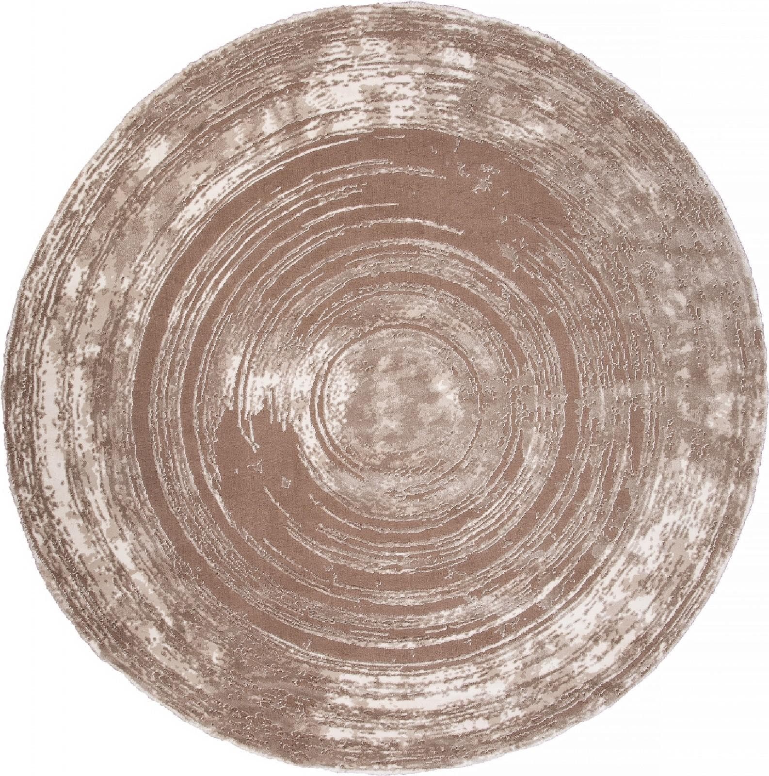 Ковер KARMEN HALI SAFIR 00843A BROWN / BROWN Круг Круг 1.56x1.56м