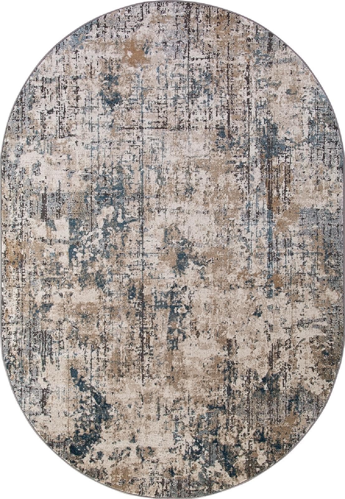 Ковер MERINOS SERENITY D739 DARK BEIGE Овал Овал 2.4x3.4м