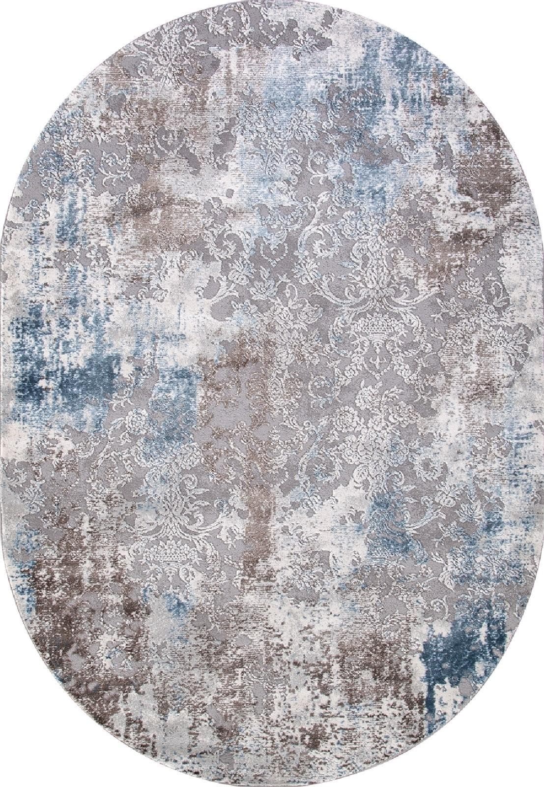 Ковер Karmen Hali ARMINA 03853a blue/blue овал Овал 0.8x1.5м