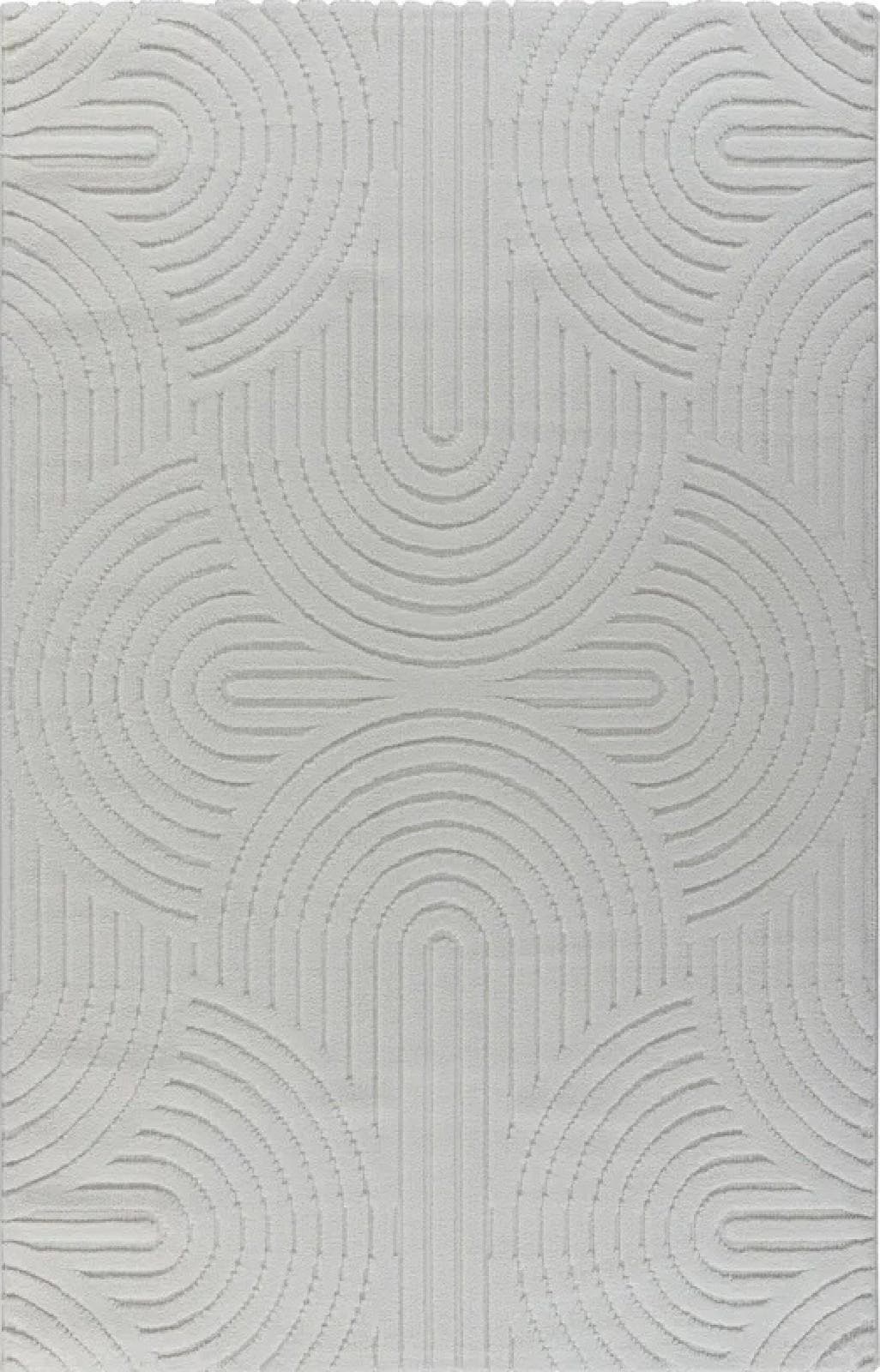 Ковер OZ KAPLAN Sofia 0E419A White-White 0.8x1.5м