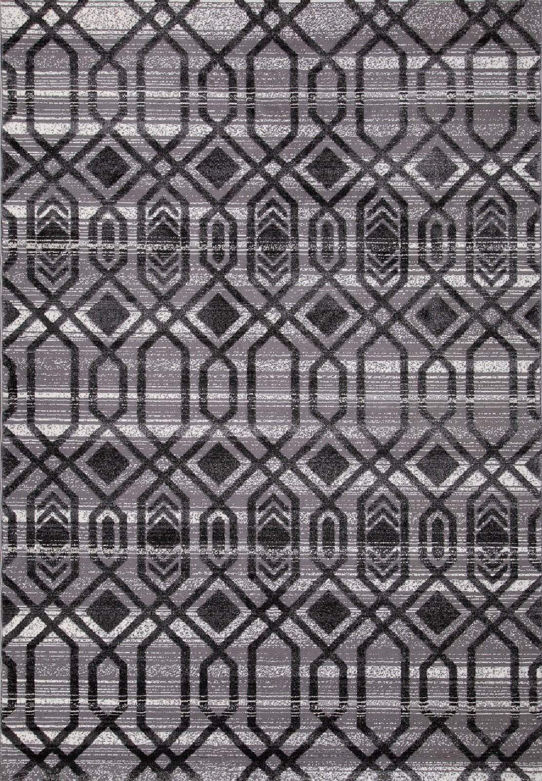 Ковер EFOR ECLIPSE QP009 D.GRAY / D.GRAY 0.8x1.5м