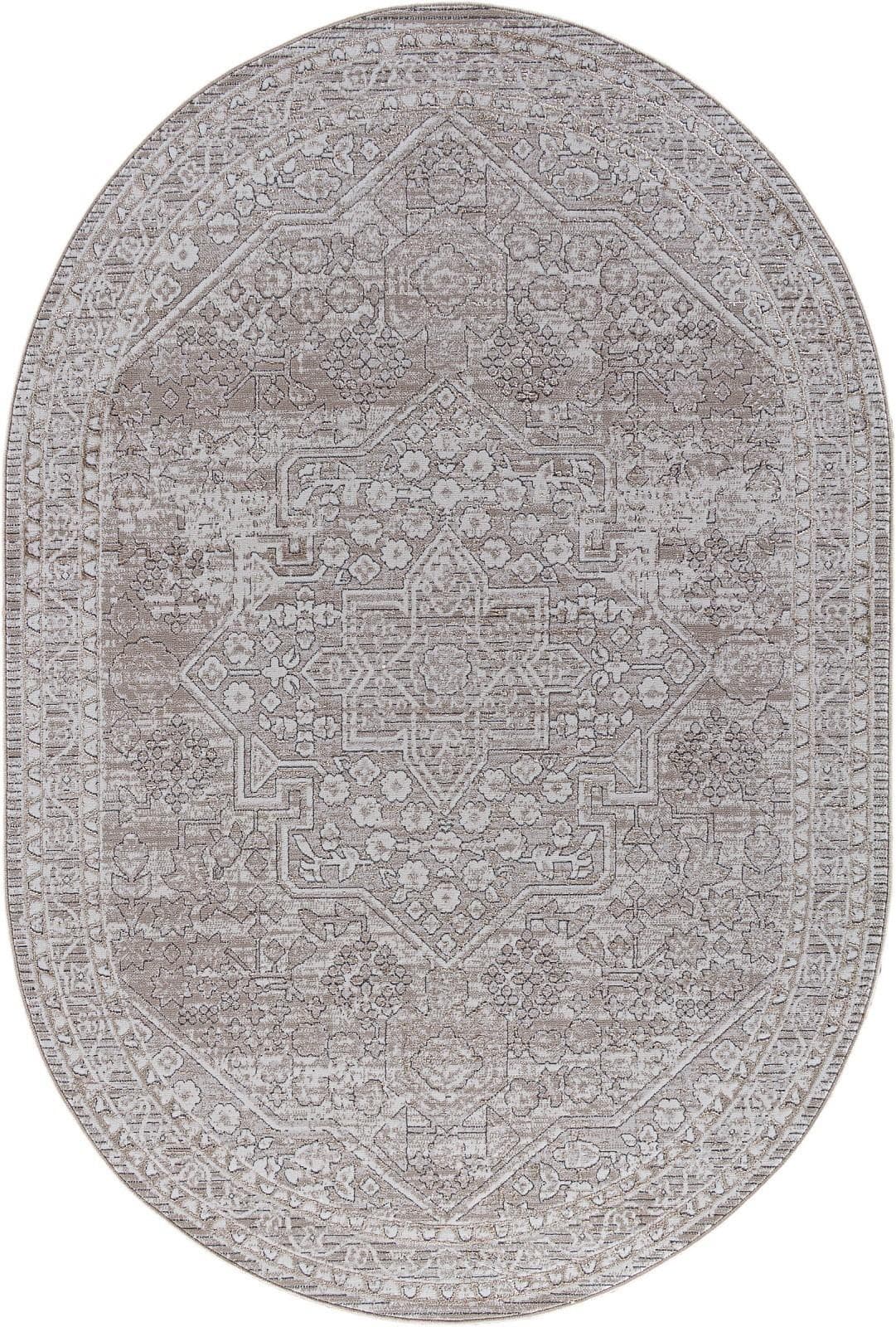 Ковер Ковер Классический ALPIN NOVA 04293A BEIGE FDY / CREAM HB Овал Овал 1x2м