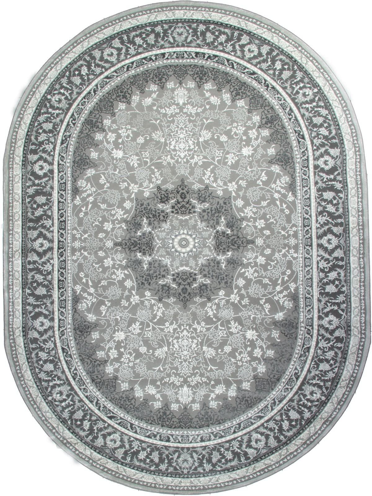Ковер Ковер Классический KARMEN HALI ARMINA GA007G GREY / GREY Овал 1.6x2.3м