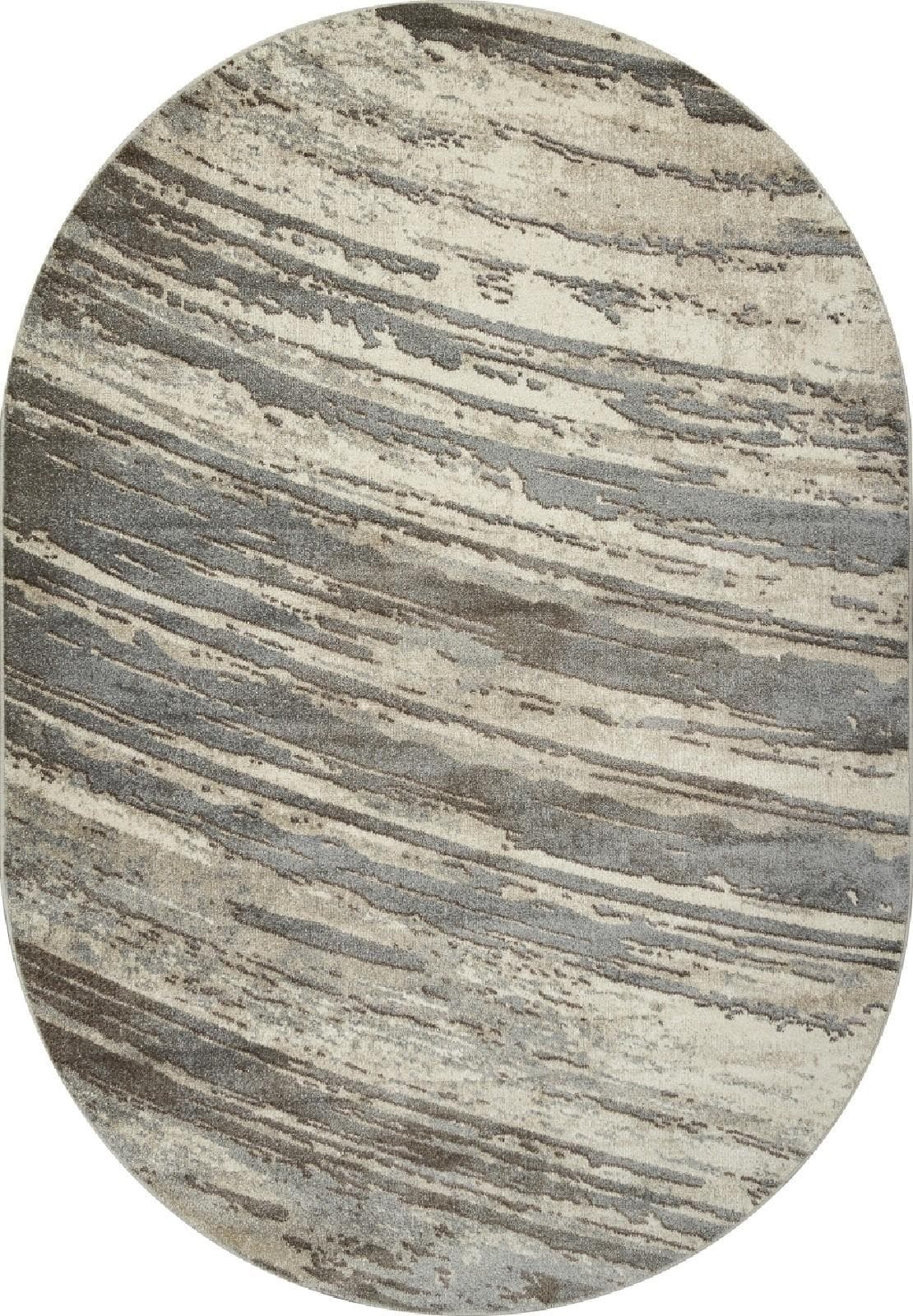 Ковер Ковер Современный MERINOS TORNADO F304 BEIGE-BROWN Овал Овал 3x4м