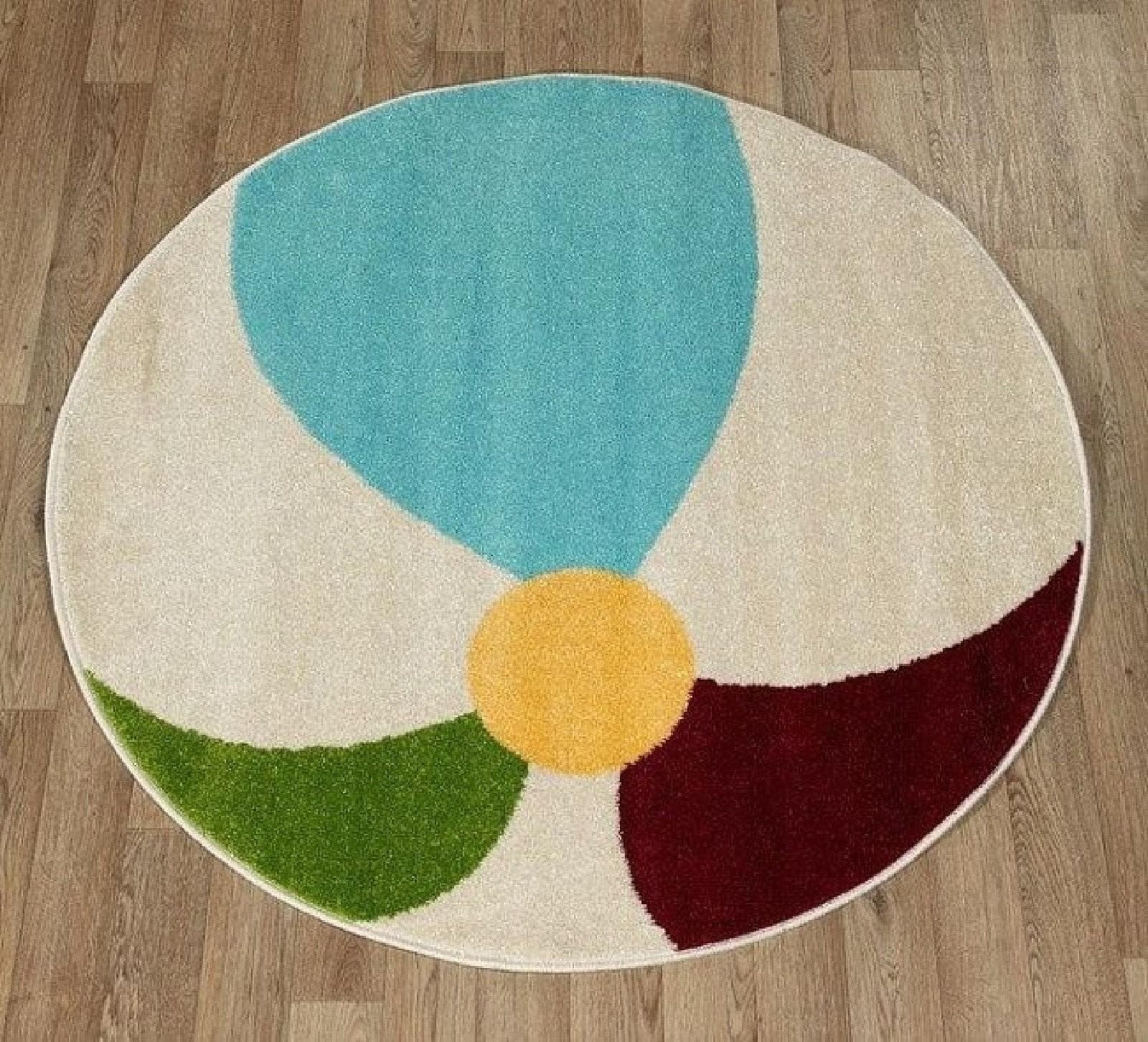 Ковер Agnella Funky Top Pil cream Круг Круг 0.8x0.8м