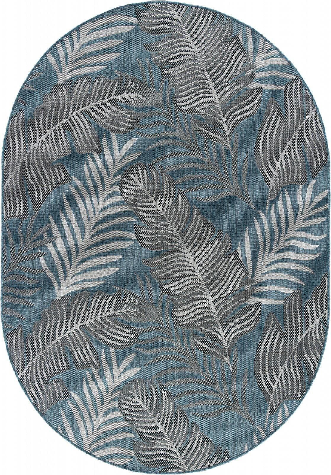 Ковер Ковер Современный MERINOS KAIR S132 BLUE Овал 2x2.9м