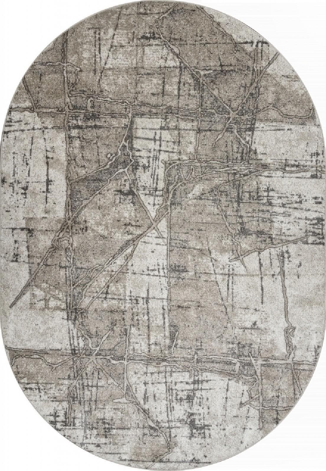 Ковер MERINOS TORNADO F160 BEIGE Овал Овал 1x2м