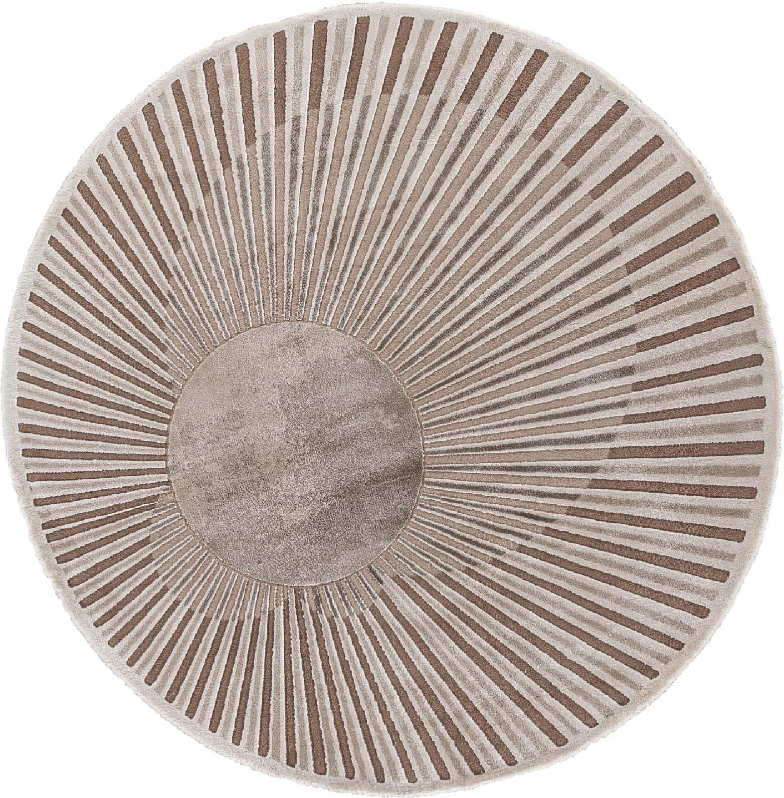 Ковер Ковер Современный KARMEN HALI SAFIR 00837A BROWN / BROWN Круг Круг 1.56x1.56м