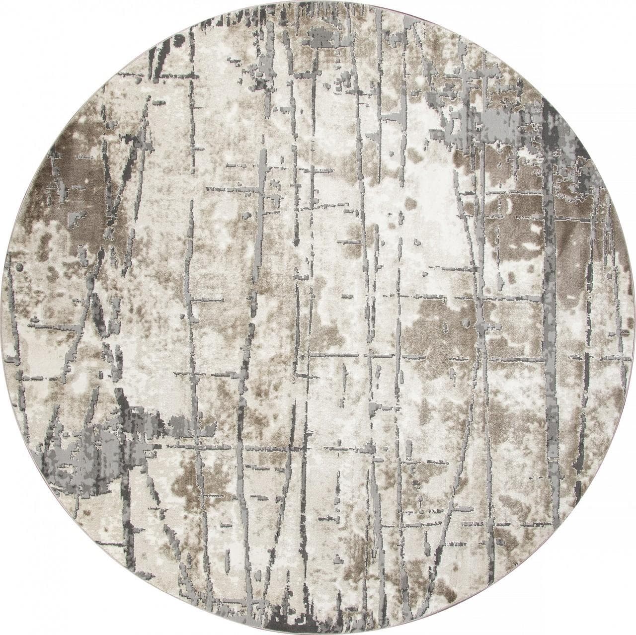 Ковер Ковер Современный KARMEN HALI ARMINA 03802A GREY / BROWN Круг Круг 2x2м