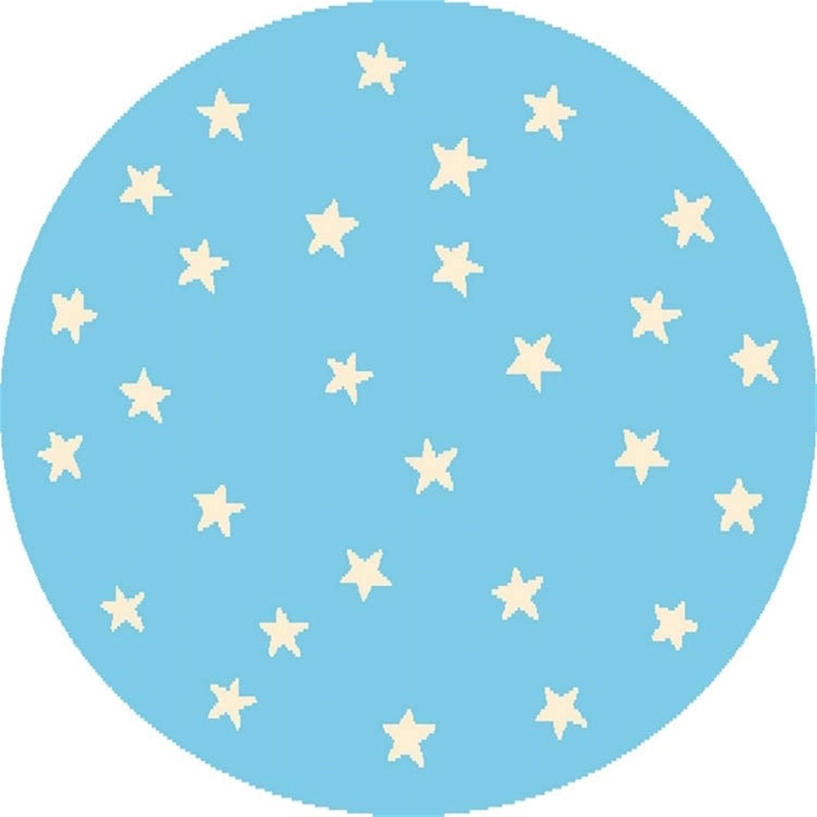 Ковер Agnella Funky Top starf blue круг Круг 0.8x0.8м