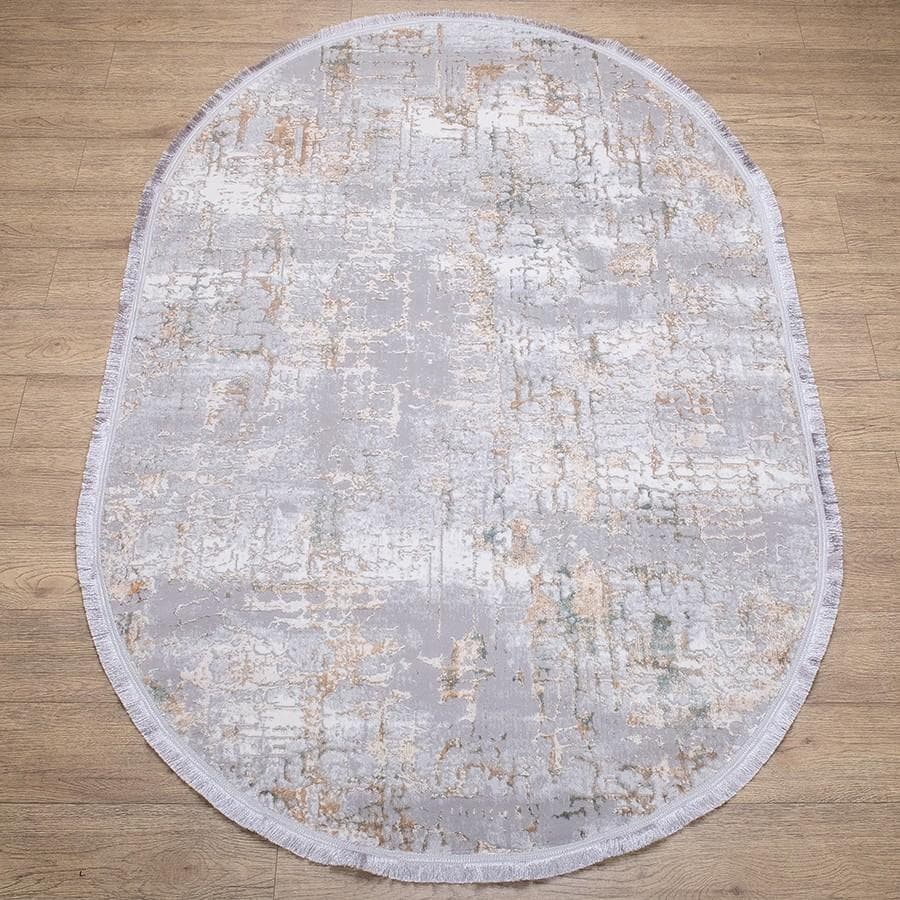 Ковер Karmen hali Ascona 1075A BEJ FLOS / BEJ FLOS овал Овал 0.7x1.4м