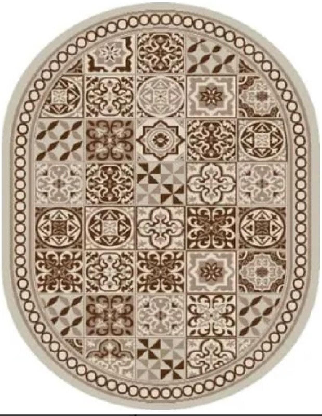 Ковер БелКа Флурлюкс (Сизаль) 51219 50411 овал 0.6x1.1м