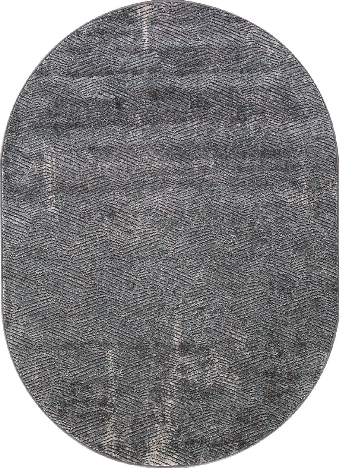 Ковер MERINOS SERENITY D768 GRAY Овал Овал 0.8x1.4м