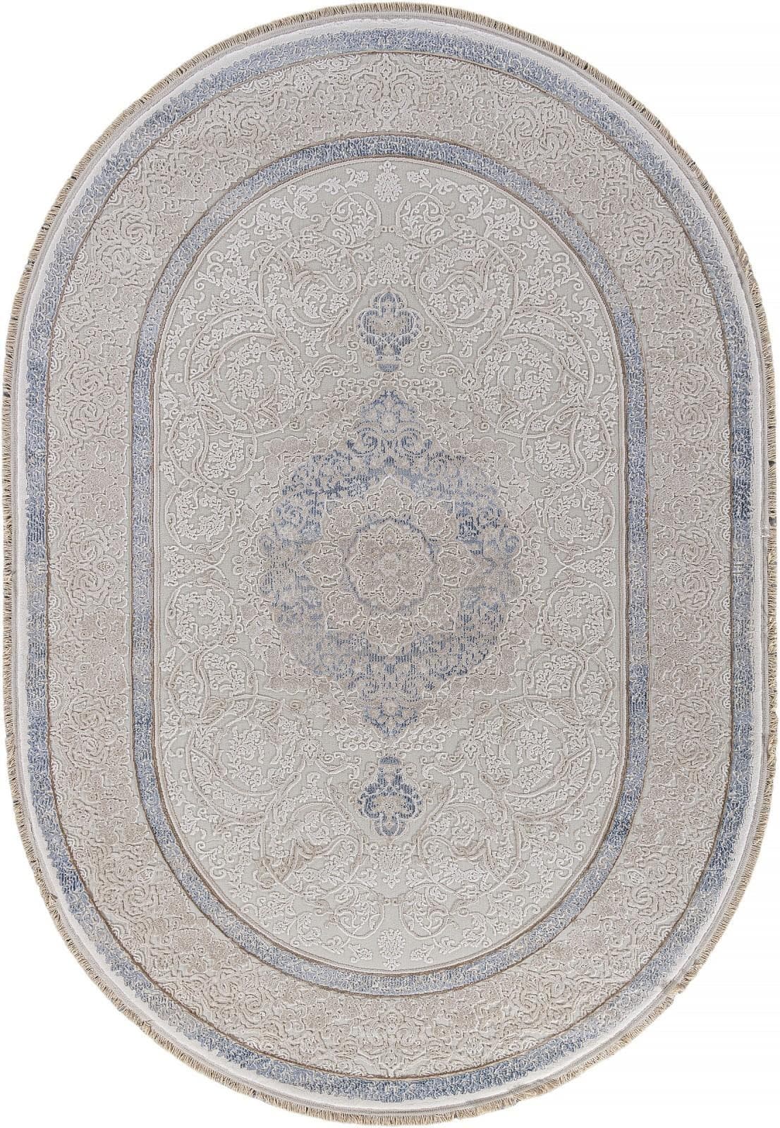 Ковер Ковер Классический DURKAR Jasmine 30950U CREAM / CREAM Овал Овал 1x2м