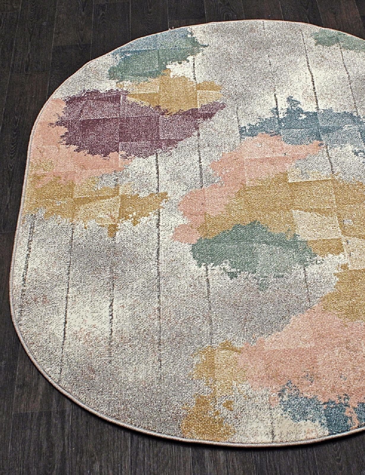 Ковер MERINOS SOFIT C046 LIGHT CREAM Овал Овал 0.8x1.5м