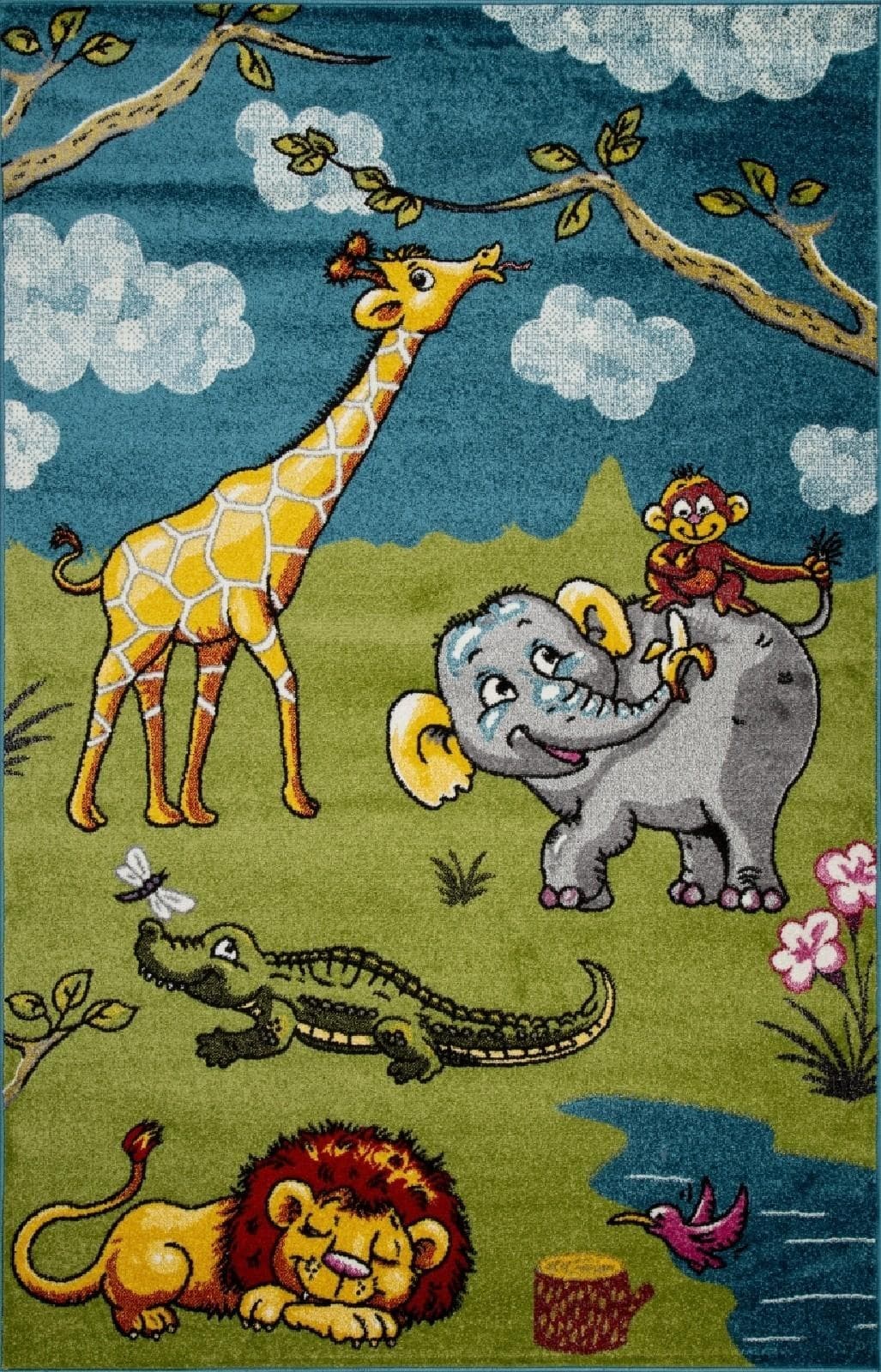 Ковер MERINOS ART KIDS LM15 GREEN 1x1.5м