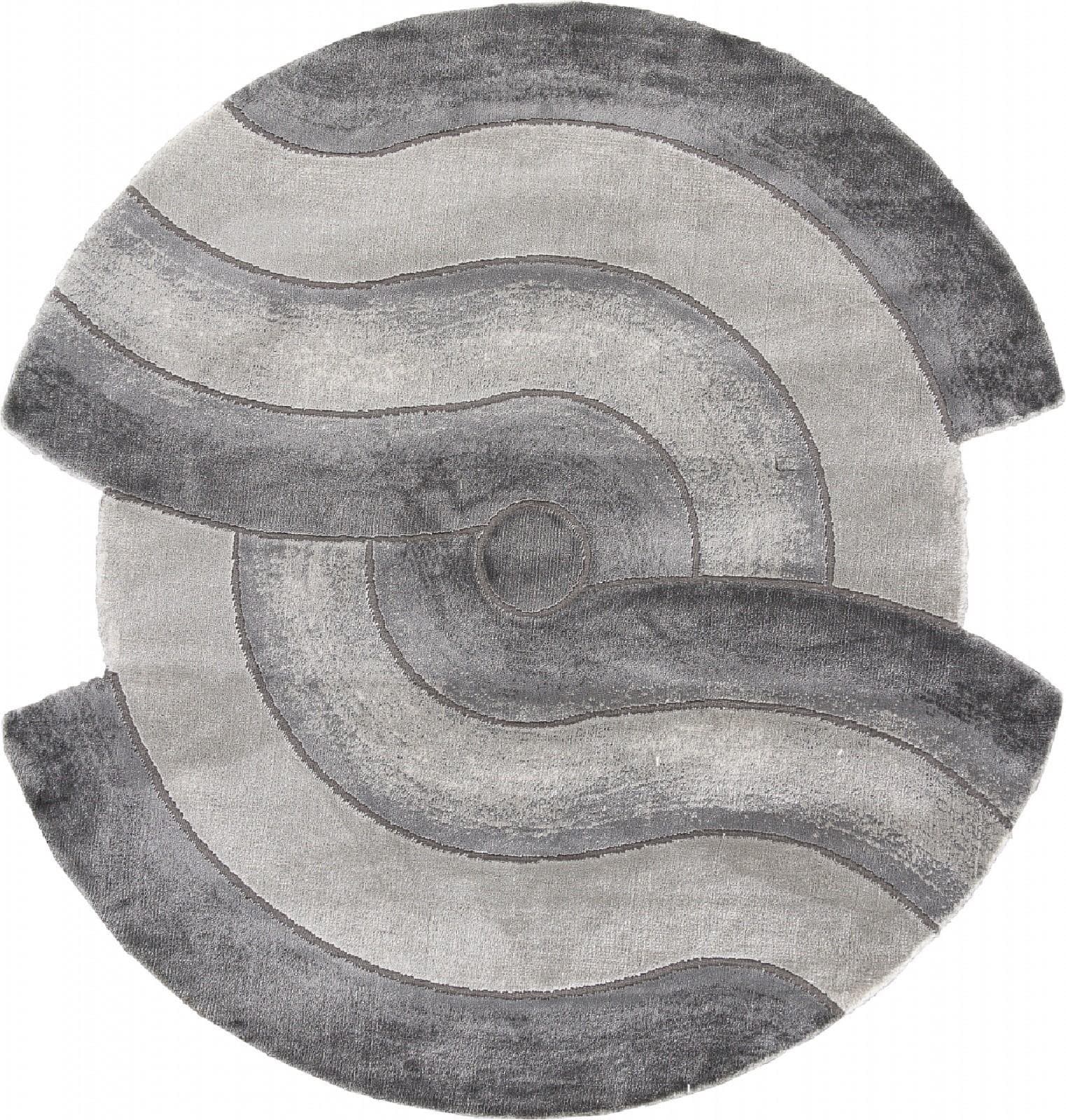 Ковер Ковер KARMEN HALI SAFIR 00836G GREY / GREY Круг 1.17x1.17м