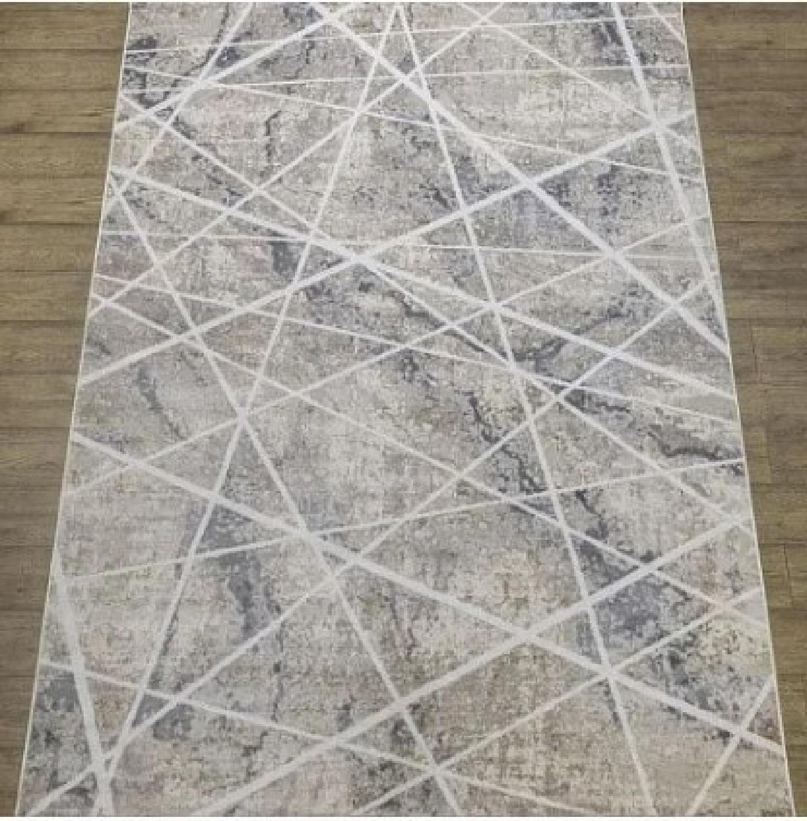 Ковер Турция Polo K607A CREAM / D_GRAY 0.8x1.5м