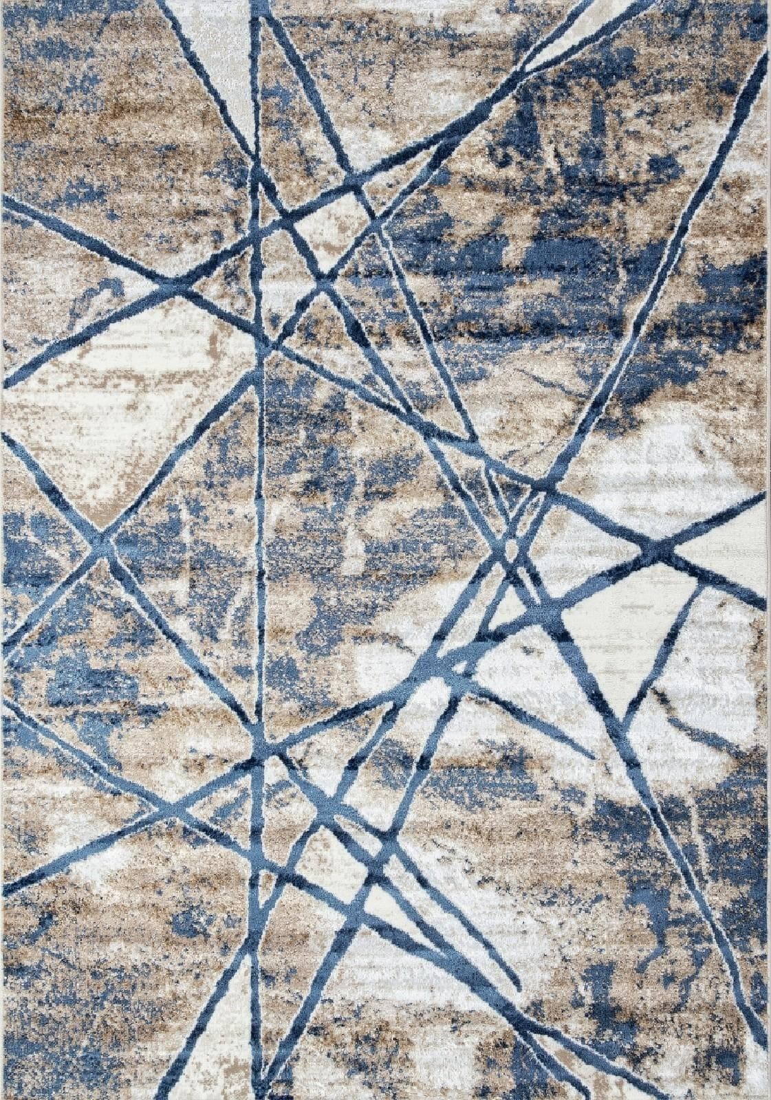 Ковер MERINOS ANTEP O1702 630 CREAM / BLUE 0.8x1.5м