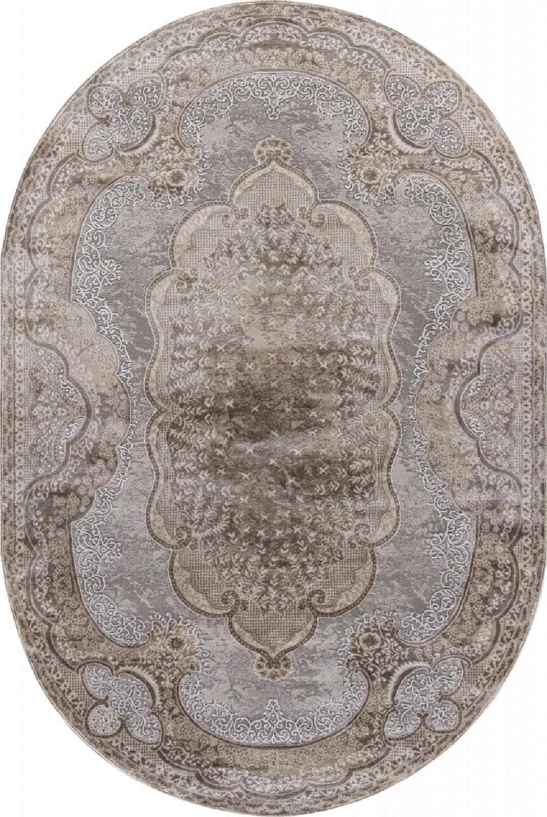 Ковер Ковер Классический EFOR LUCCI P0246 VIZON / VIZON Овал Овал 0.78x1.5м