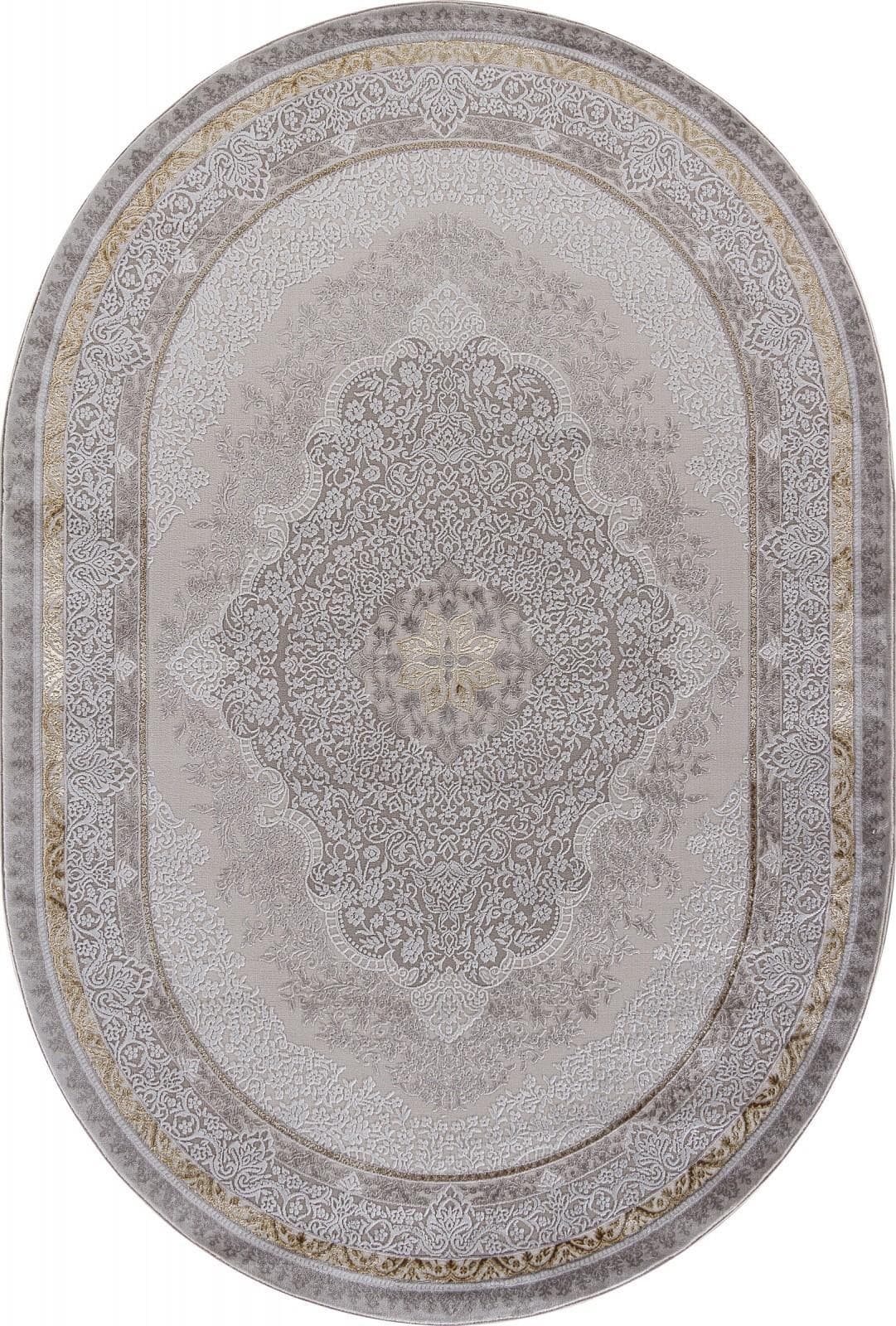 Ковер Ковер Классический KARMEN HALI NENSI GL037E BROWN / BROWN Овал 0.8x1.5м