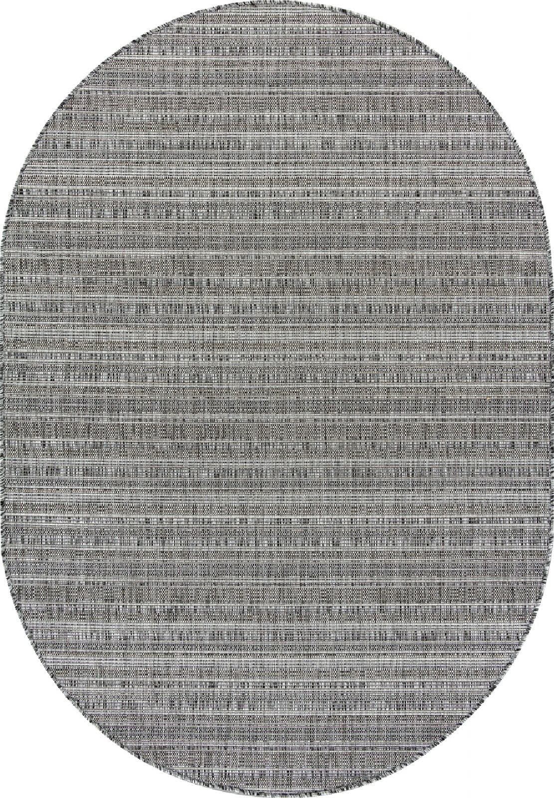 Ковер Ковер MERINOS KAIR S146 DARK GRAY Овал 1x2м