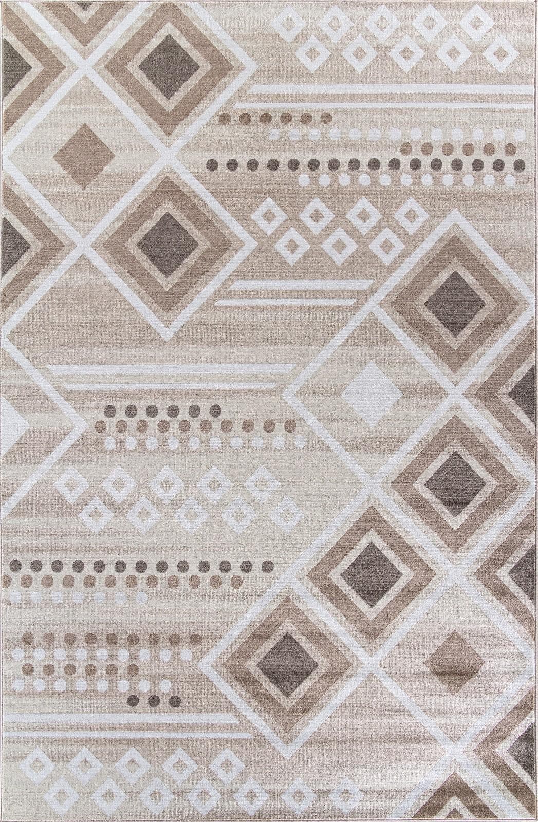 Ковер Ковер Современный MERINOS IRIS MP24 CREAM-BROWN 1.6x2.3м