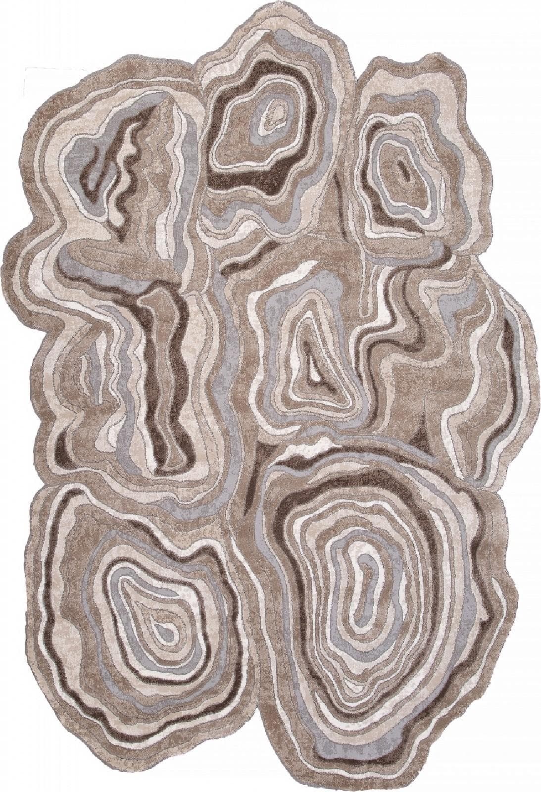 Ковер KARMEN HALI SAFIR 00841C GREY / BROWN 0.78x1.5м