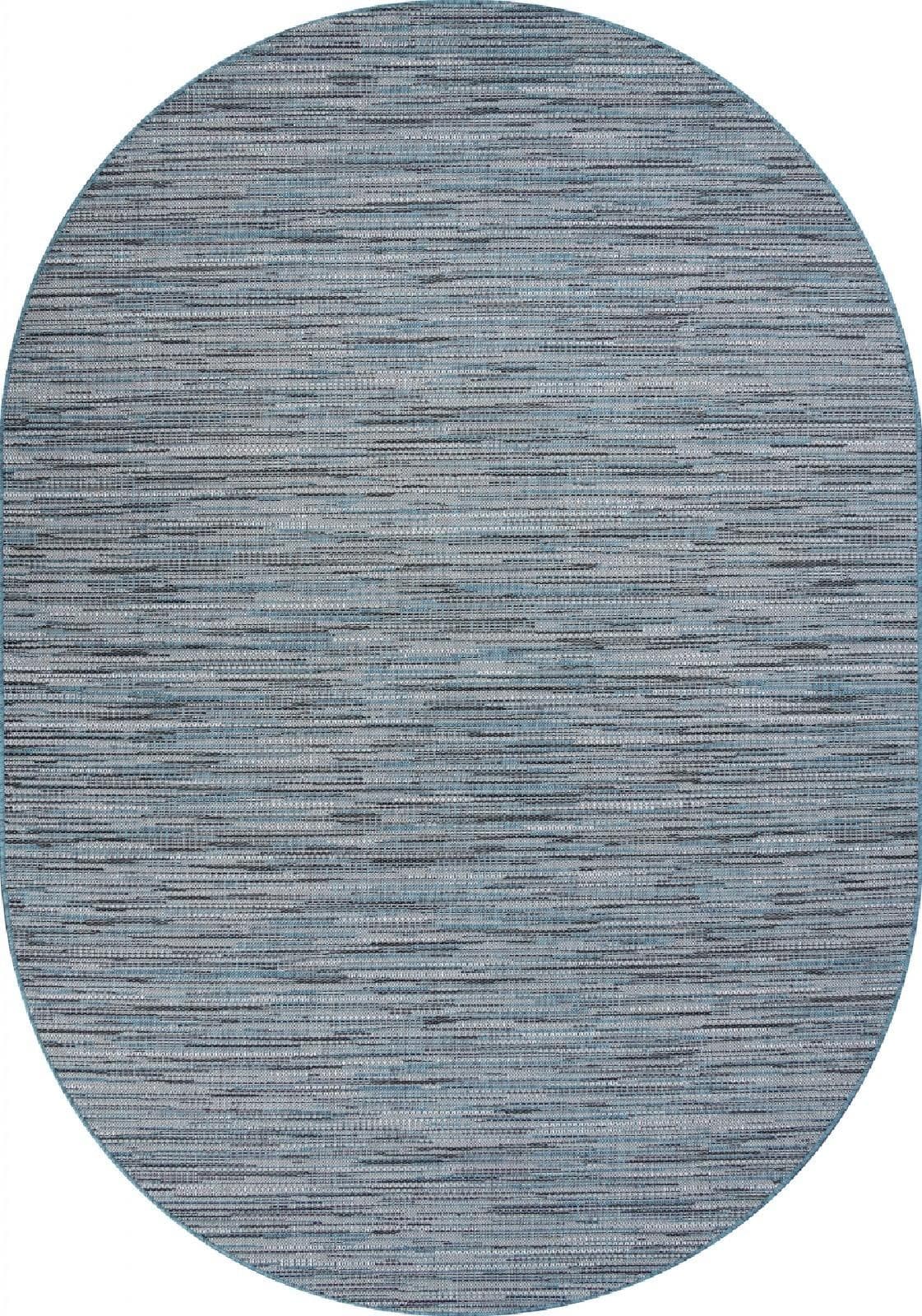 Ковер Ковер Современный MERINOS KAIR S134 BLUE Овал 1.2x1.7м