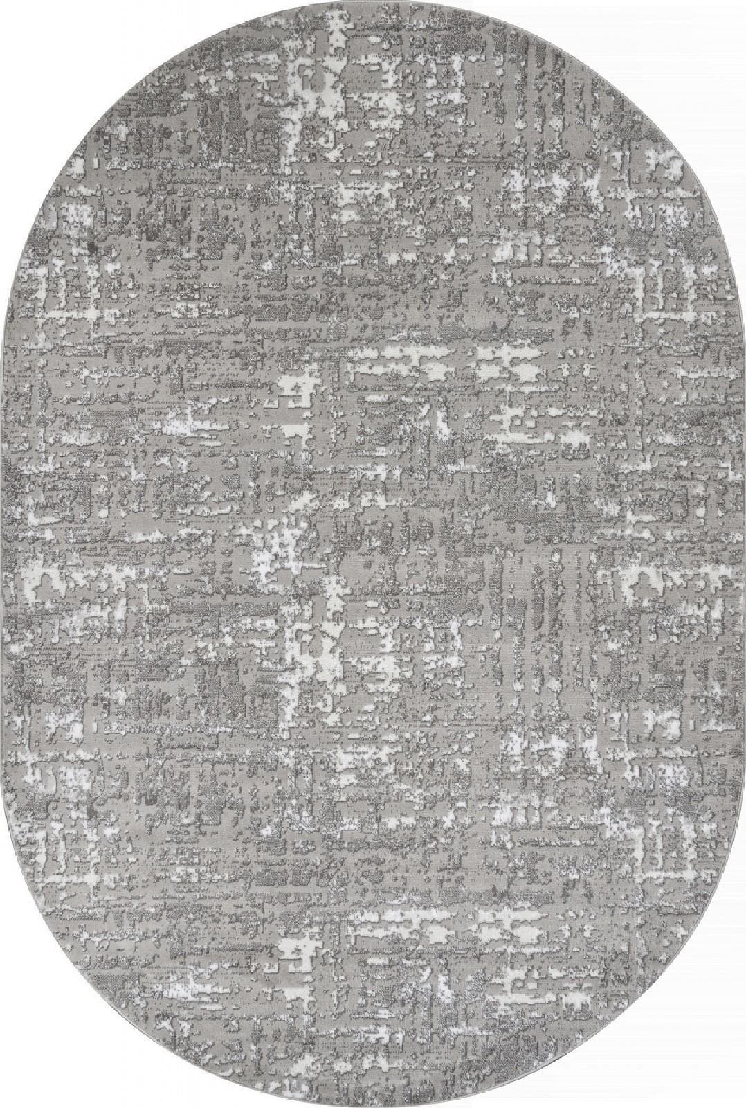 Ковер MERINOS RICHI 8667 GRAY-CREAM Овал Овал 1x2м