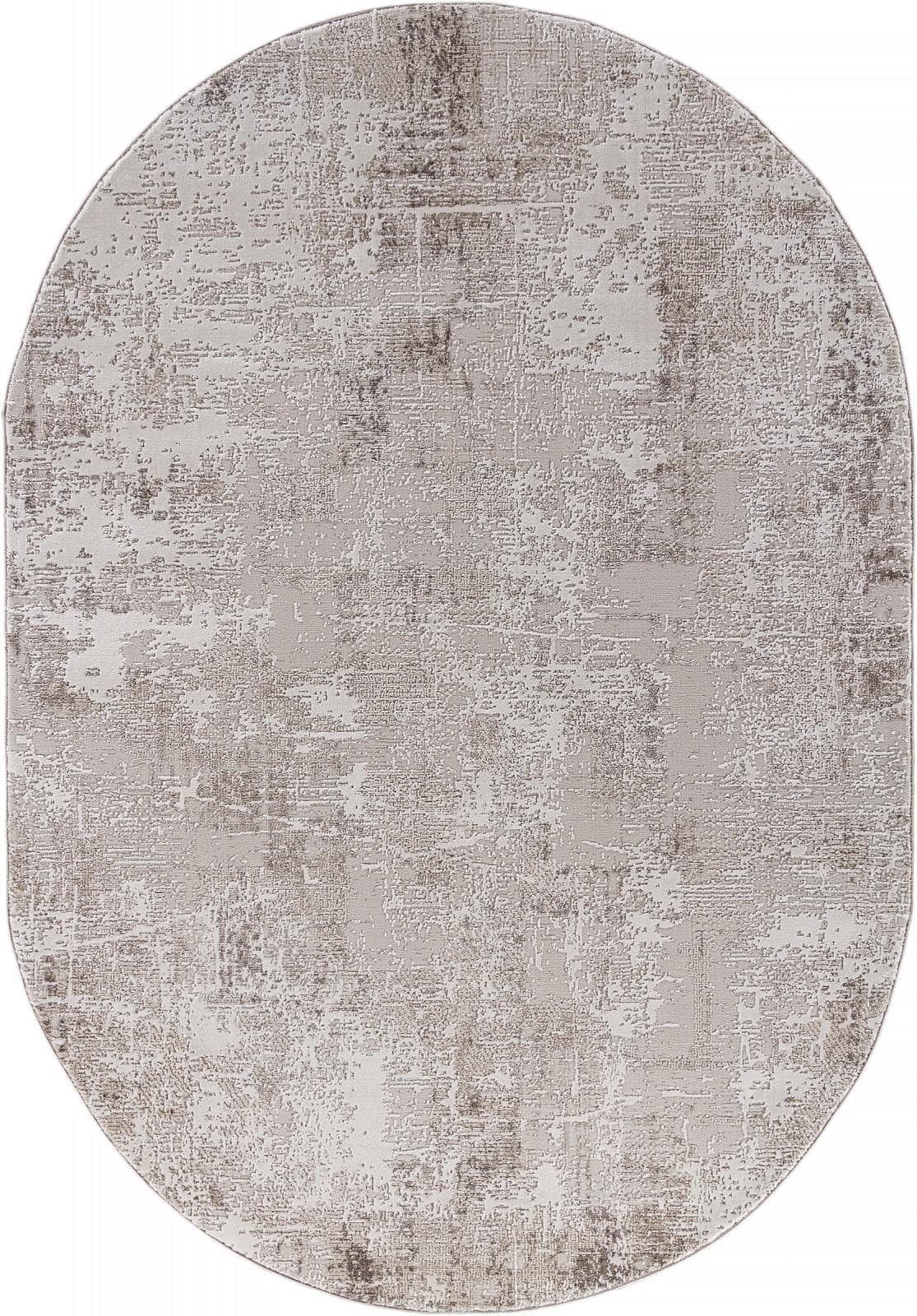 Ковер Ковер Современный KARMEN HALI ARMINA 04091A BROWN / BROWN Овал 0.8x1.5м