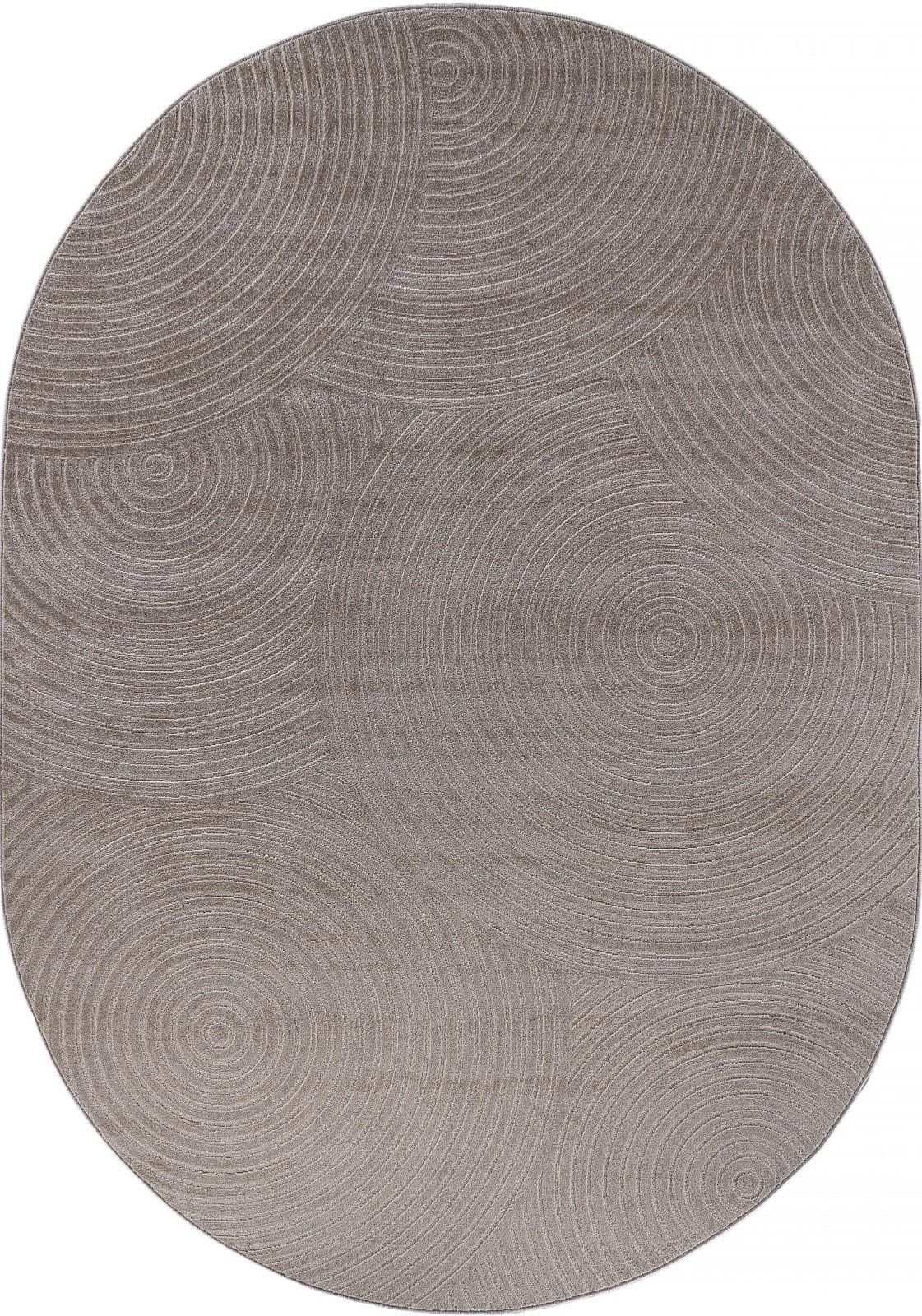 Ковер Ковер MERINOS DIOS F410 LIGHT BEIGE Овал 0.8x1.5м