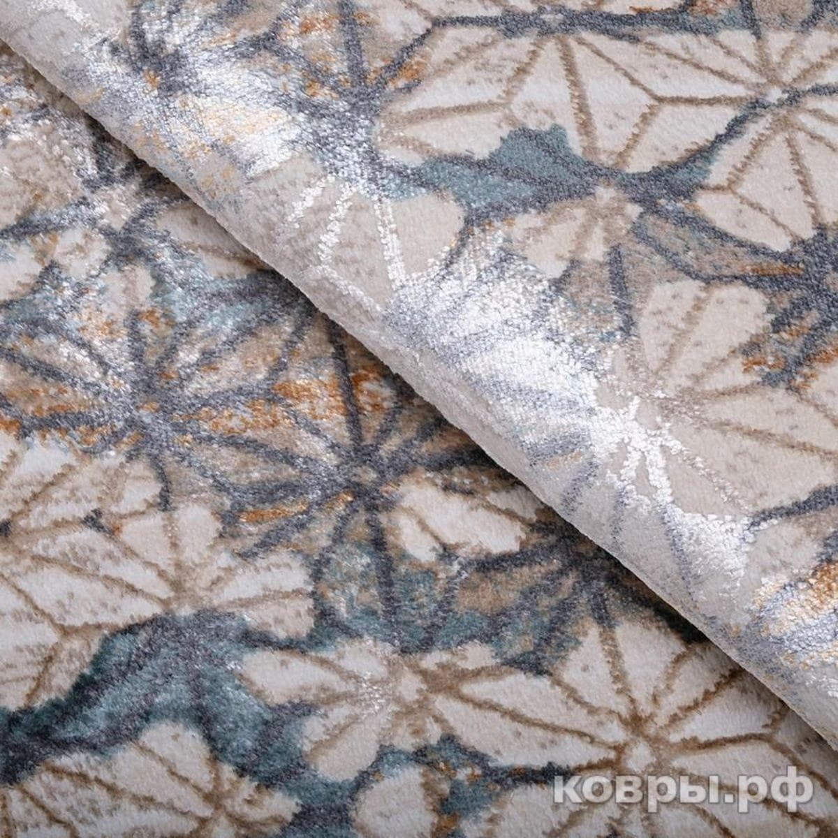 Ковер Ковер Karmen hali Ascona 4593A ACIK MAVI FLOS / ACIK MAVI FLOS круг 1.6x1.6м