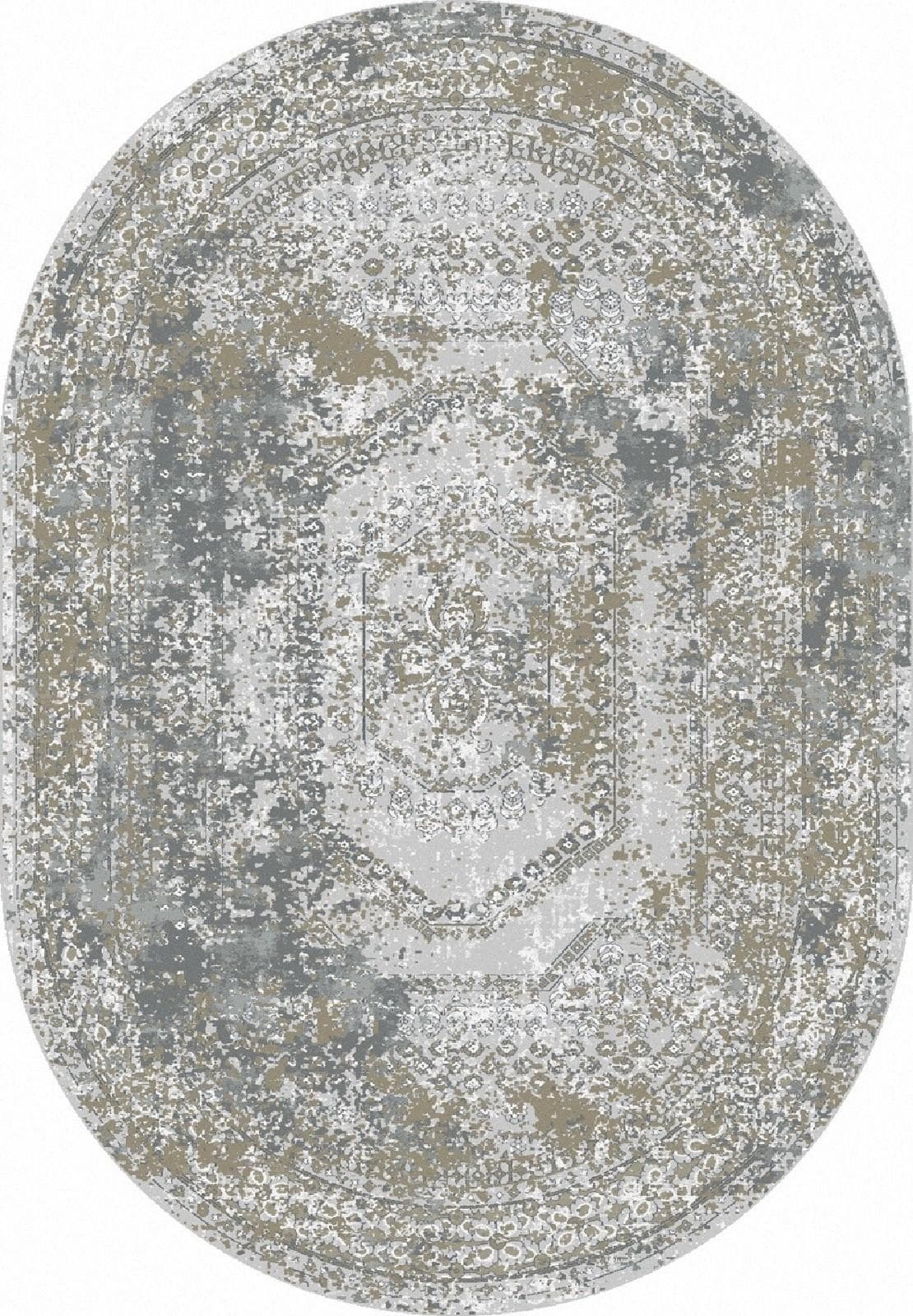 Ковер MERINOS GRAFF F240 GRAY-BEIGE Овал Овал 2x2.9м