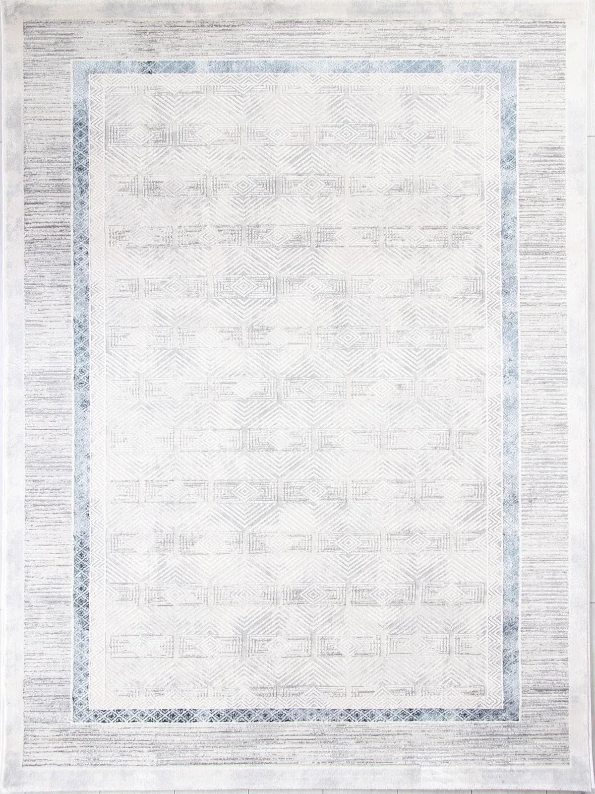 Ковер Ковер Современный SAHAN AMELI 9244B S.L.GREY / P.D.BLUE 0.98x2м