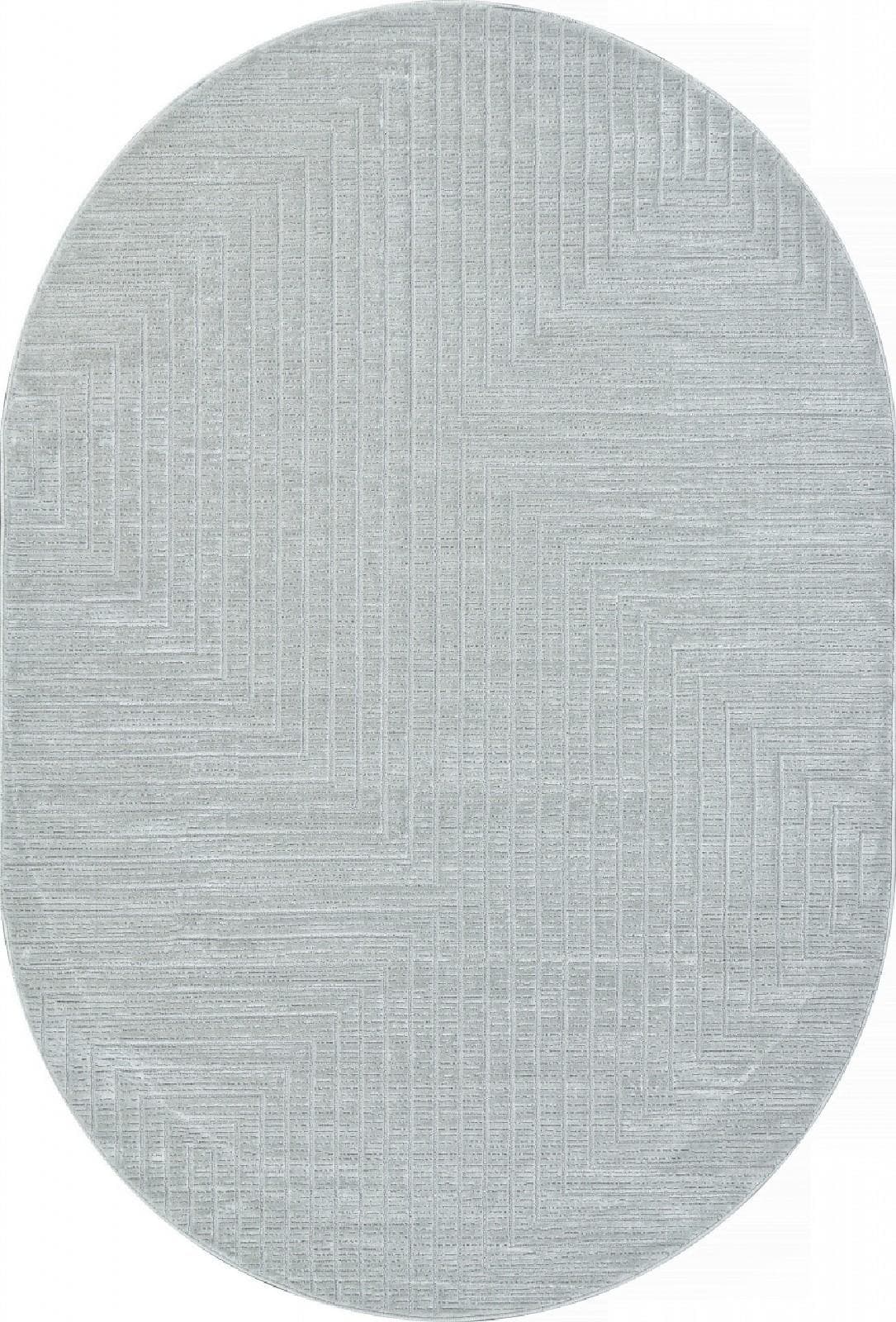 Ковер VALENTIS SIROCCO E256AT L.GREY / GREY Овал Овал 1.6x2.3м